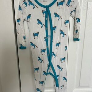 Blue Horse Kyte Baby Romper